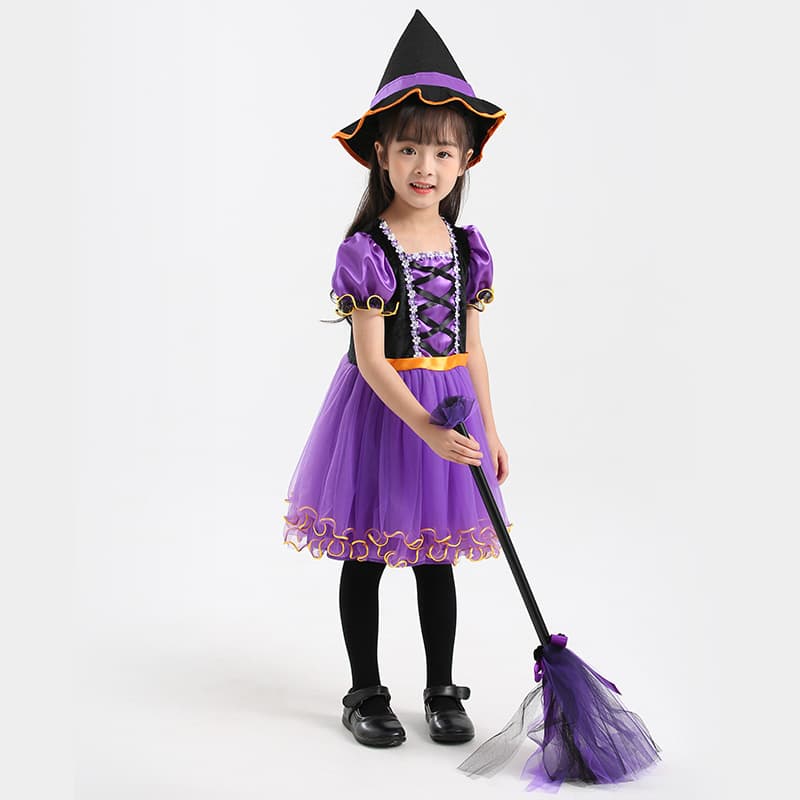 こどもコスプレ こどもコスプレ 魔法使い少女ドレスセット