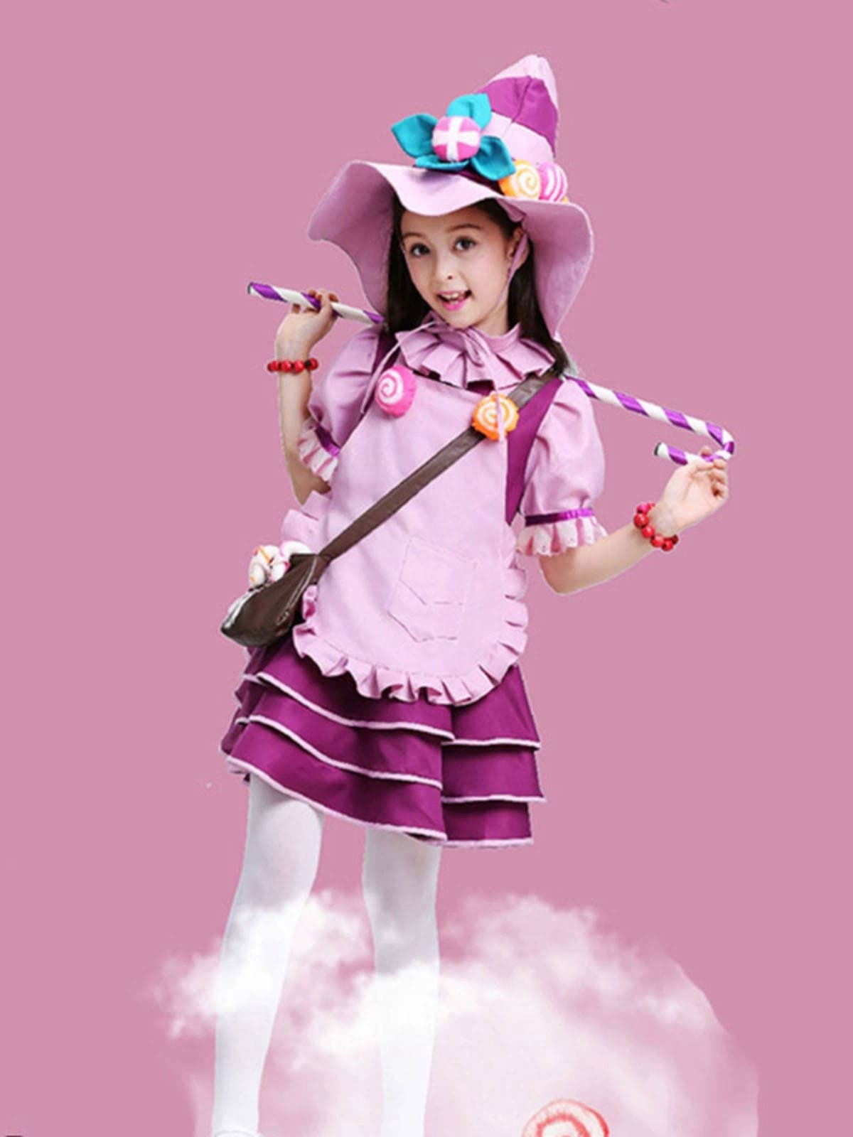 こどもコスプレ こどもコスプレ お菓子の魔女 ふんわりドレス衣装