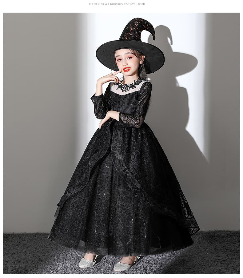 こどもコスプレ こどもコスプレ 魔法使いの優雅なドレス衣装