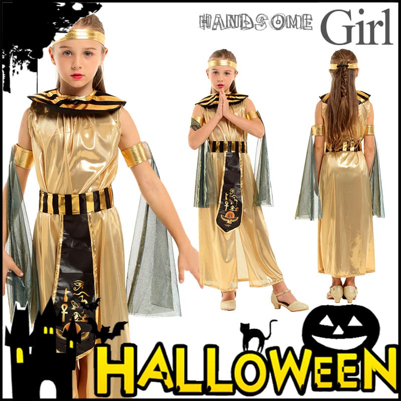 こどもコスプレ こどもコスプレ 古代エジプト風クレオパトラ姫衣装