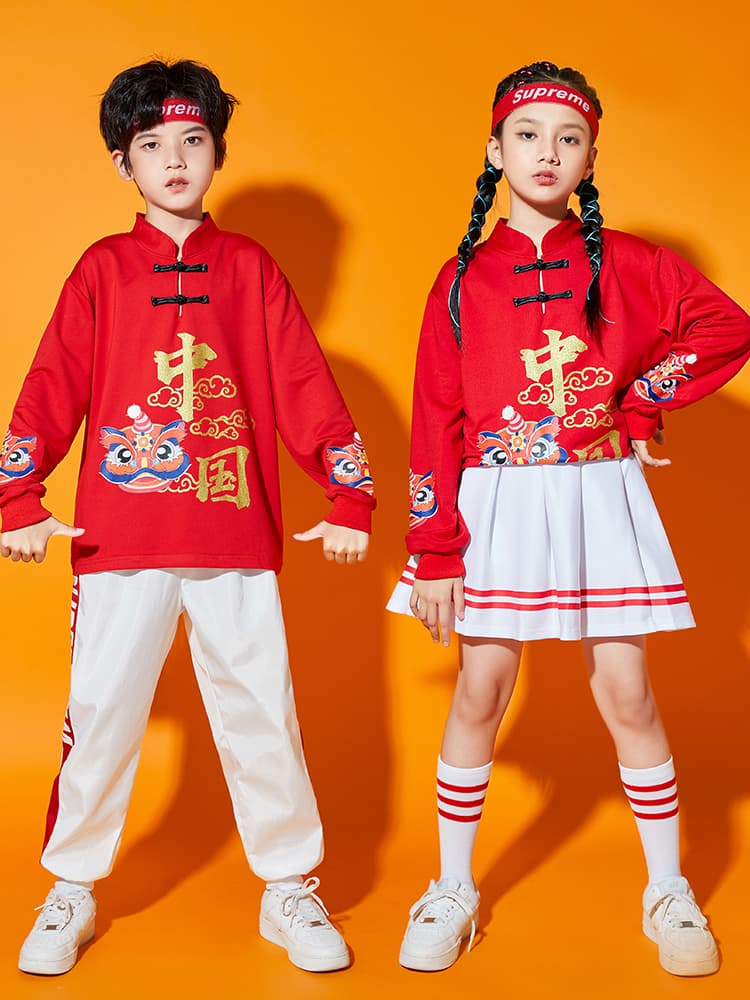 こどもコスプレ こどもコスプレ 伝統中華風ストリート衣装セット
