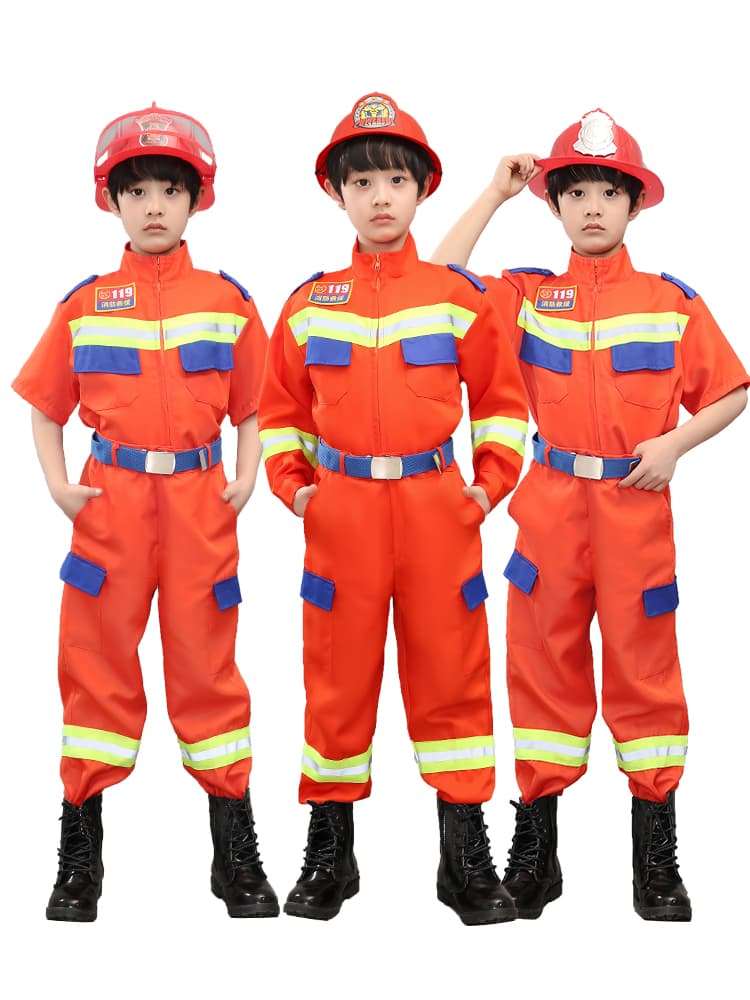 こどもコスプレ こどもコスプレ 勇敢な消防士なりきり隊セット