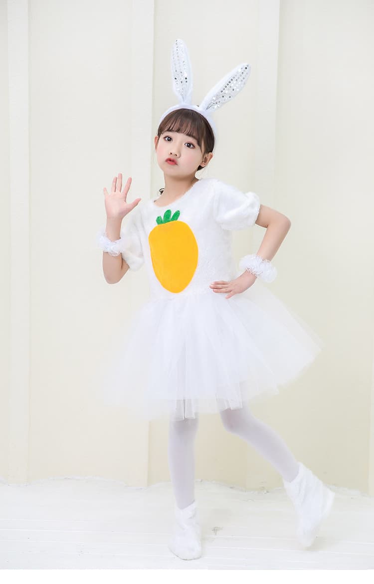 こどもコスプレ こどもコスプレ もふもふうさぎの野菜収穫衣装