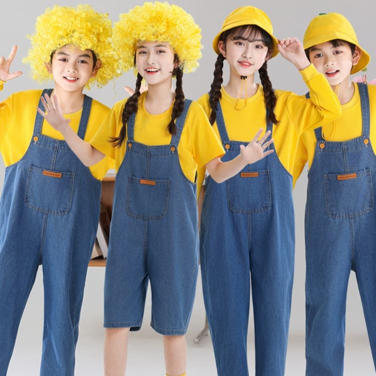 こどもコスプレ つなぎパンツ かぼちゃ こども変身衣装