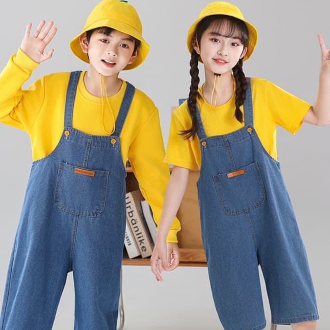 こどもコスプレ つなぎパンツ かぼちゃ こども変身衣装