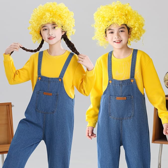 こどもコスプレ つなぎパンツ かぼちゃ こども変身衣装