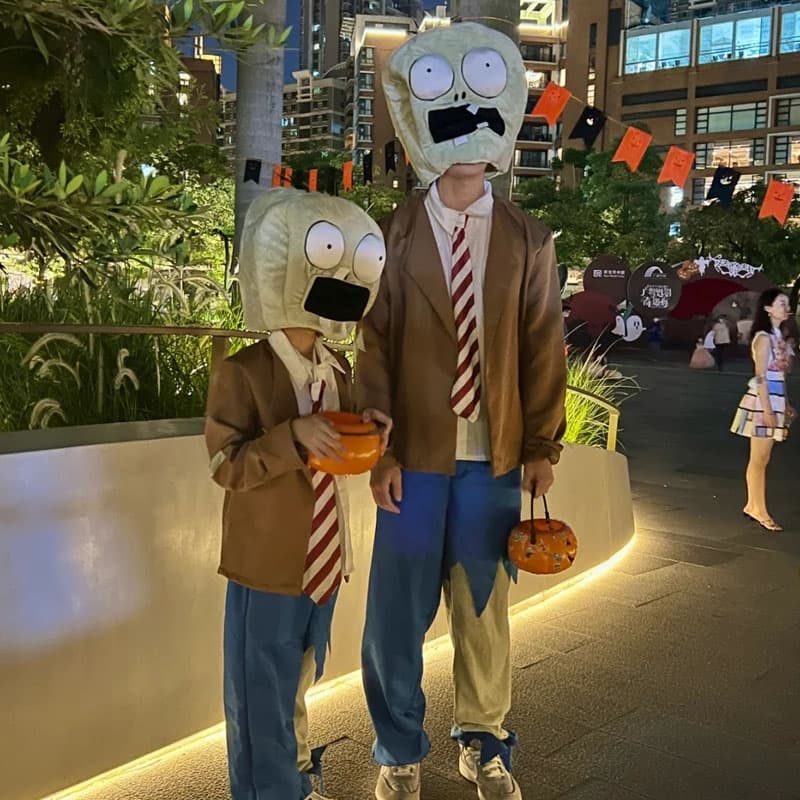 こどもコスプレ こどもコスプレ おもしろゾンビ サラリーマン 親子セット