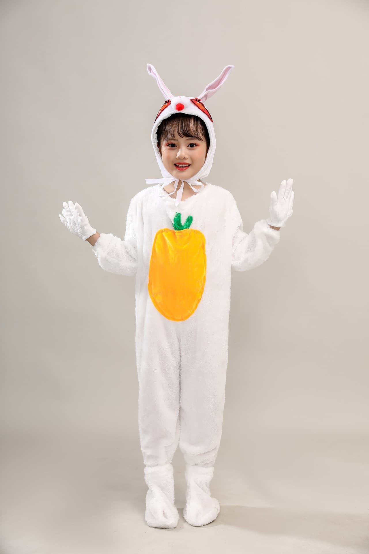 こどもコスプレ こどもコスプレ もふもふうさぎの野菜収穫衣装