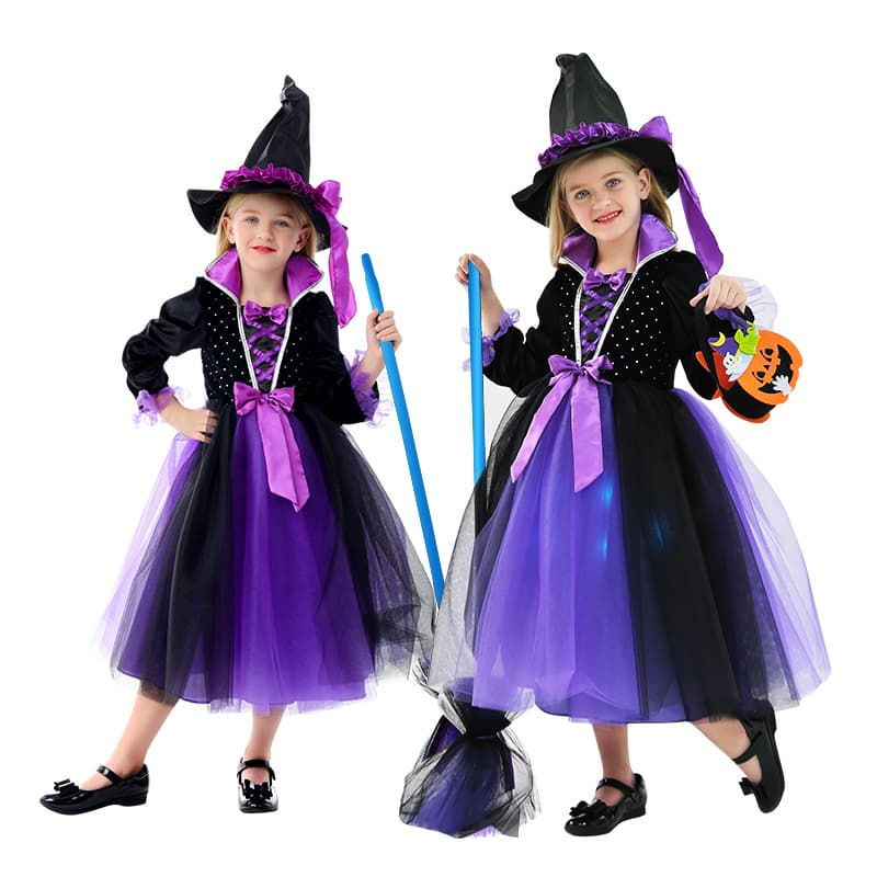 こどもコスプレ 魔女のとんがり帽子ワンピース