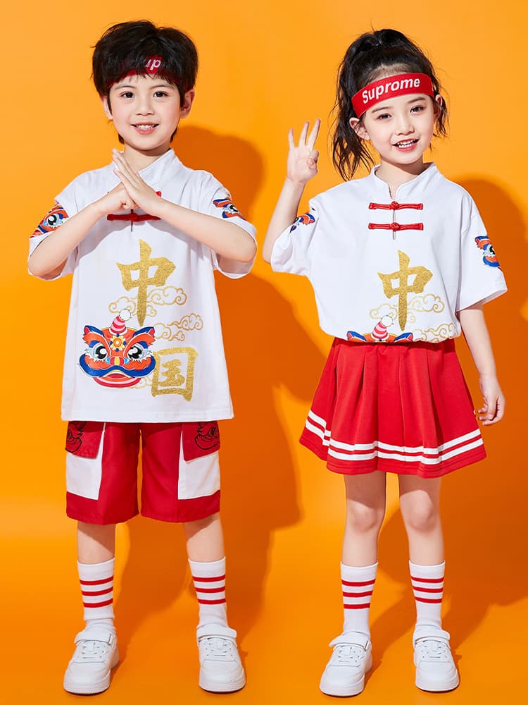 こどもコスプレ こどもコスプレ 伝統中華風ストリート衣装セット