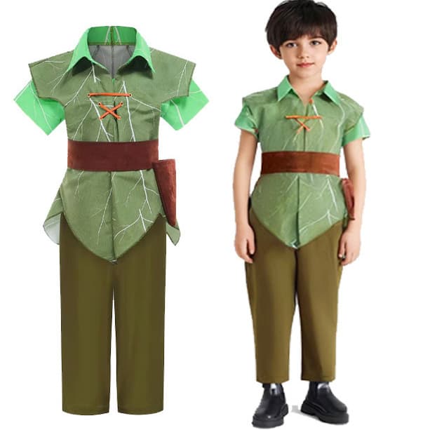 こどもコスプレ 森の冒険者 葉っぱの戦士 なりきり衣装