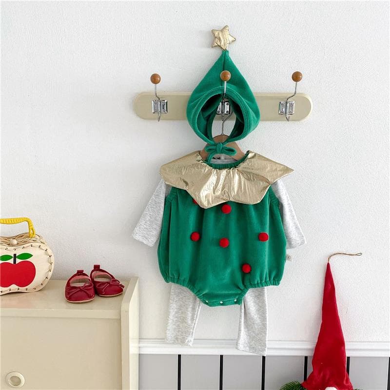 こどもコスプレ こどもコスプレ クリスマス森の妖精ロンパース