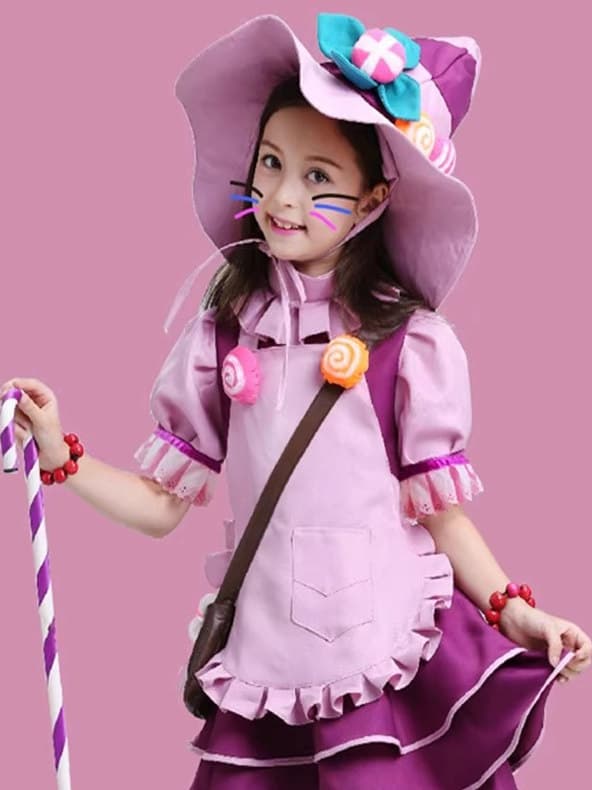 こどもコスプレ こどもコスプレ お菓子の魔女 ふんわりドレス衣装