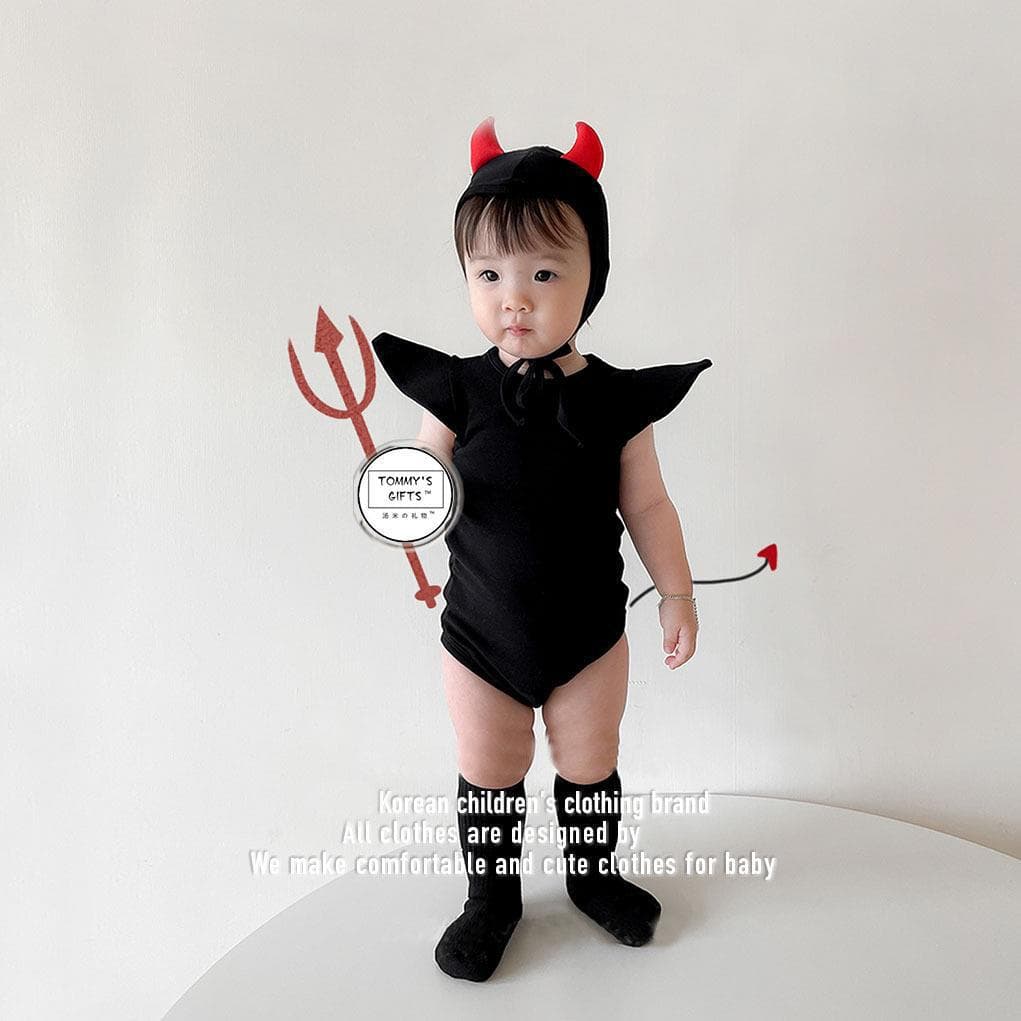 こどもコスプレ こどもコスプレ ちびっこ悪魔ロンパース