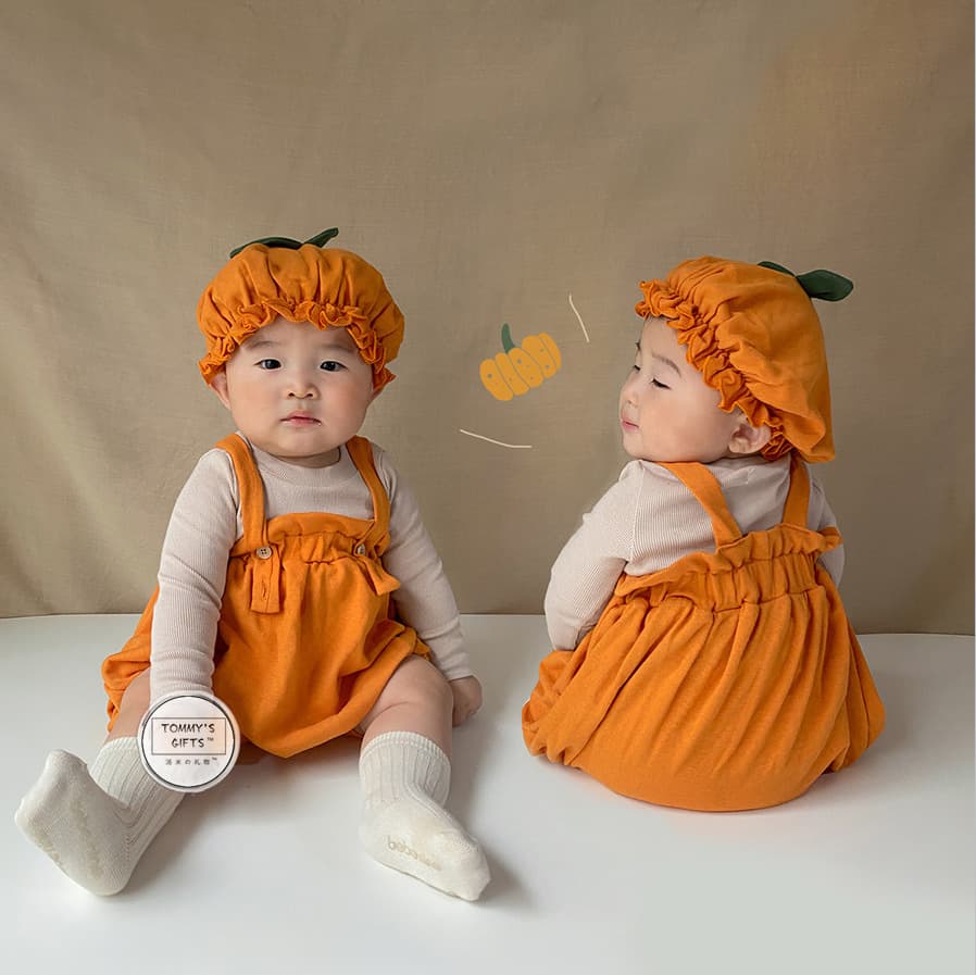 こどもコスプレ こどもコスプレ しあわせかぼちゃベビー衣装セット