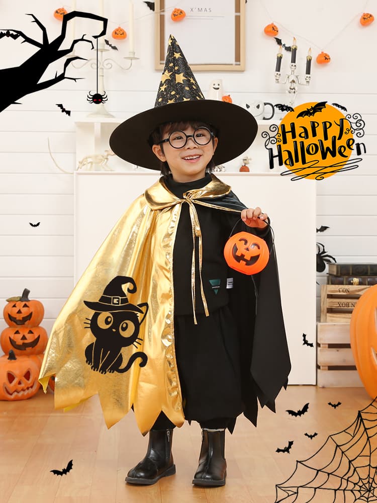 こどもコスプレ こどもコスプレ 魔法使い見習いケープセット