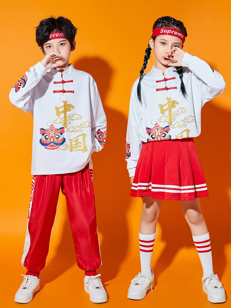 こどもコスプレ こどもコスプレ 伝統中華風ストリート衣装セット