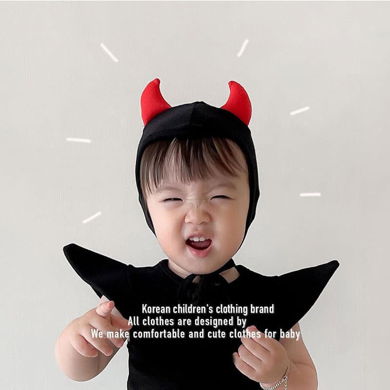 こどもコスプレ こどもコスプレ ちびっこ悪魔ロンパース