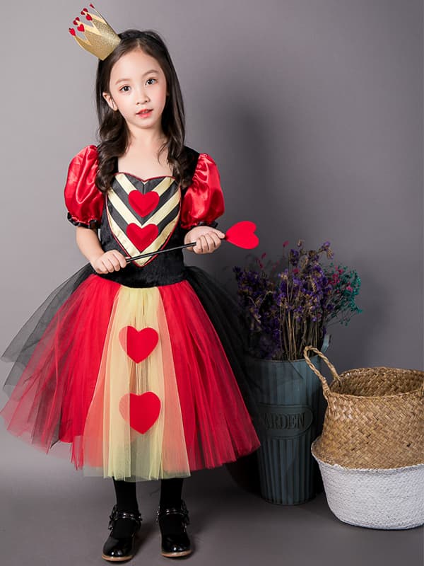 こどもコスプレ こどもコスプレ ハートの女王様 プリンセスドレス