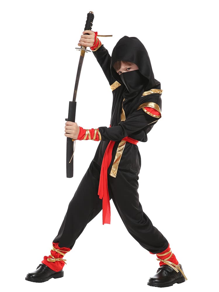 こどもコスプレ 影の忍者 武士道コスチューム