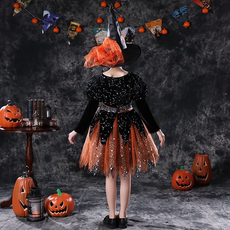 こどもコスプレ 魔女のきらめき仮装ドレス