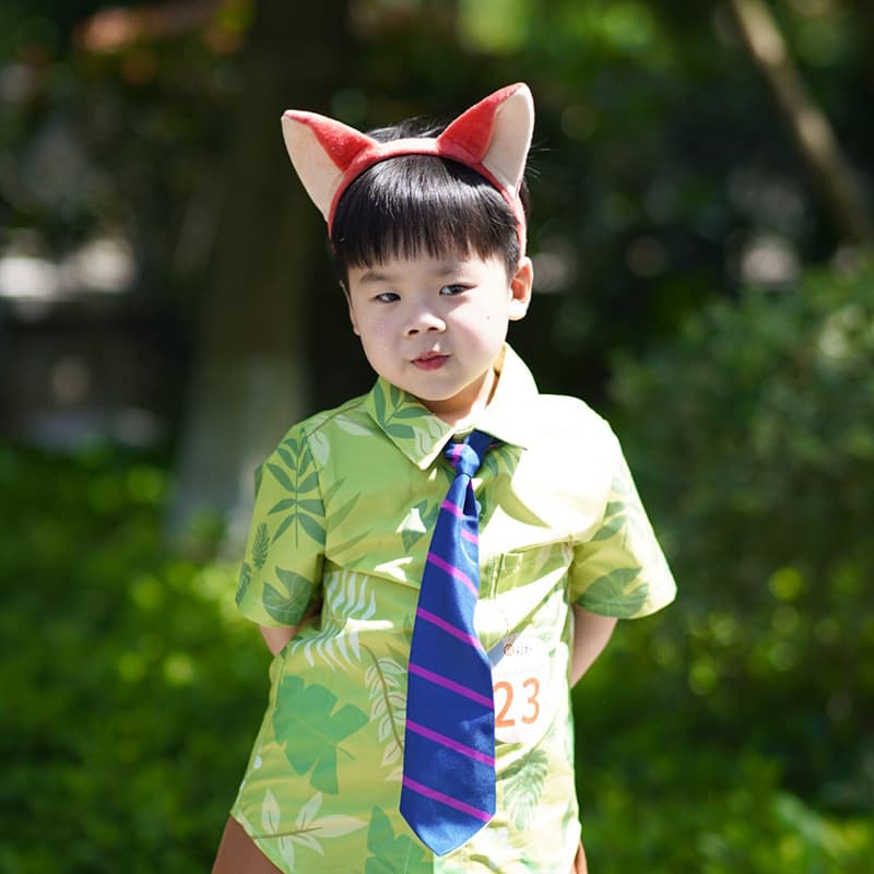 こどもコスプレ こどもコスプレ おしゃれ警官キツネセット