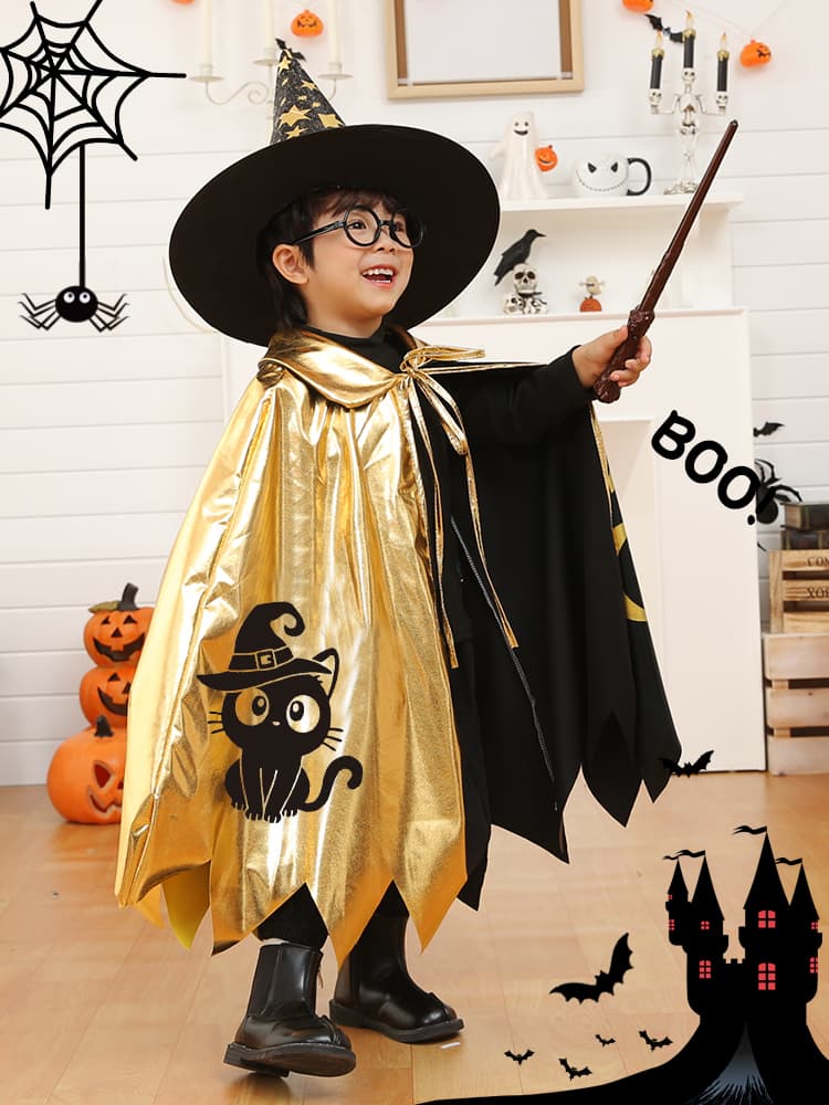 こどもコスプレ こどもコスプレ 魔法使い見習いケープセット