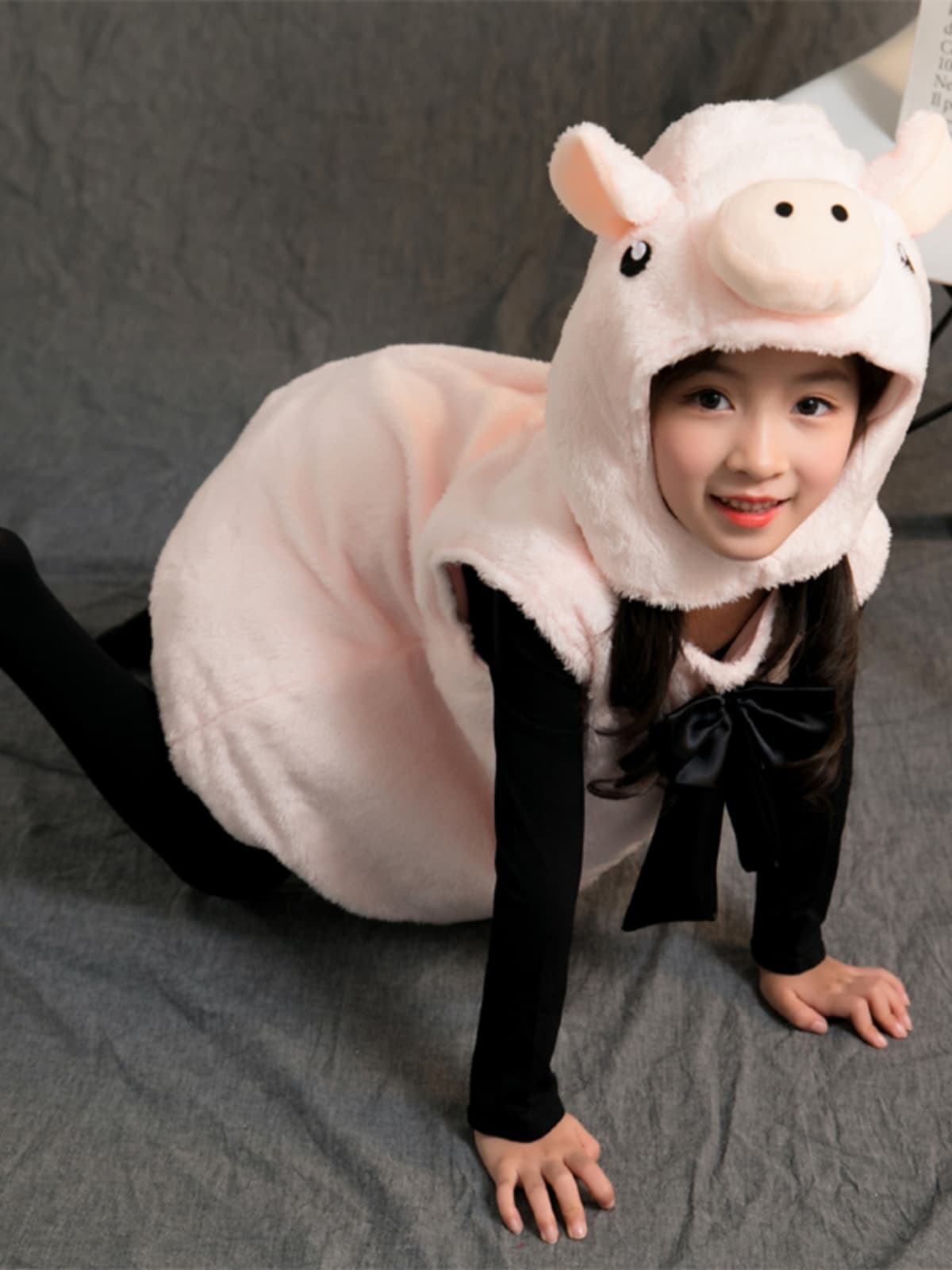 こどもコスプレ こどもコスプレ もこもこ子豚なりきりベスト