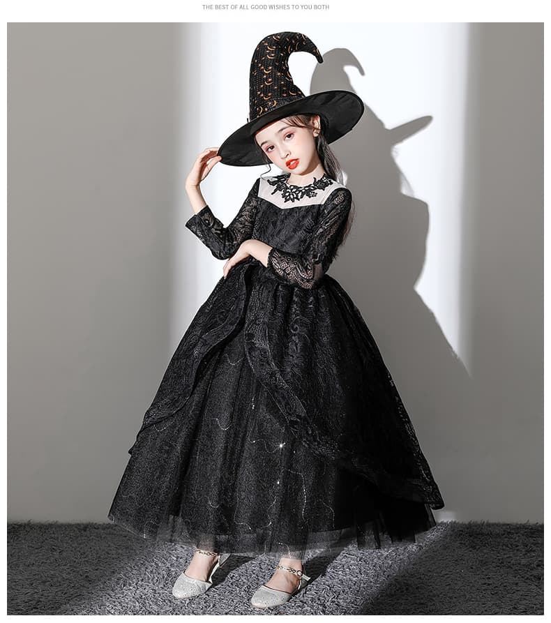 こどもコスプレ こどもコスプレ 魔法使いの優雅なドレス衣装