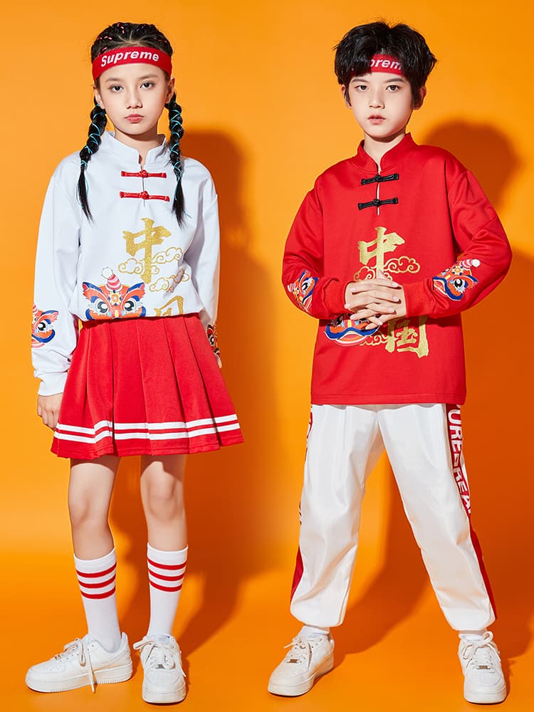 こどもコスプレ こどもコスプレ 伝統中華風ストリート衣装セット