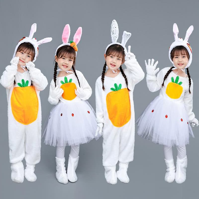 こどもコスプレ こどもコスプレ もふもふうさぎの野菜収穫衣装