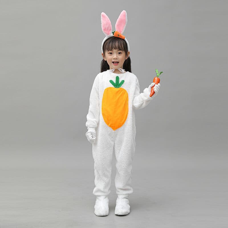こどもコスプレ こどもコスプレ もふもふうさぎの野菜収穫衣装