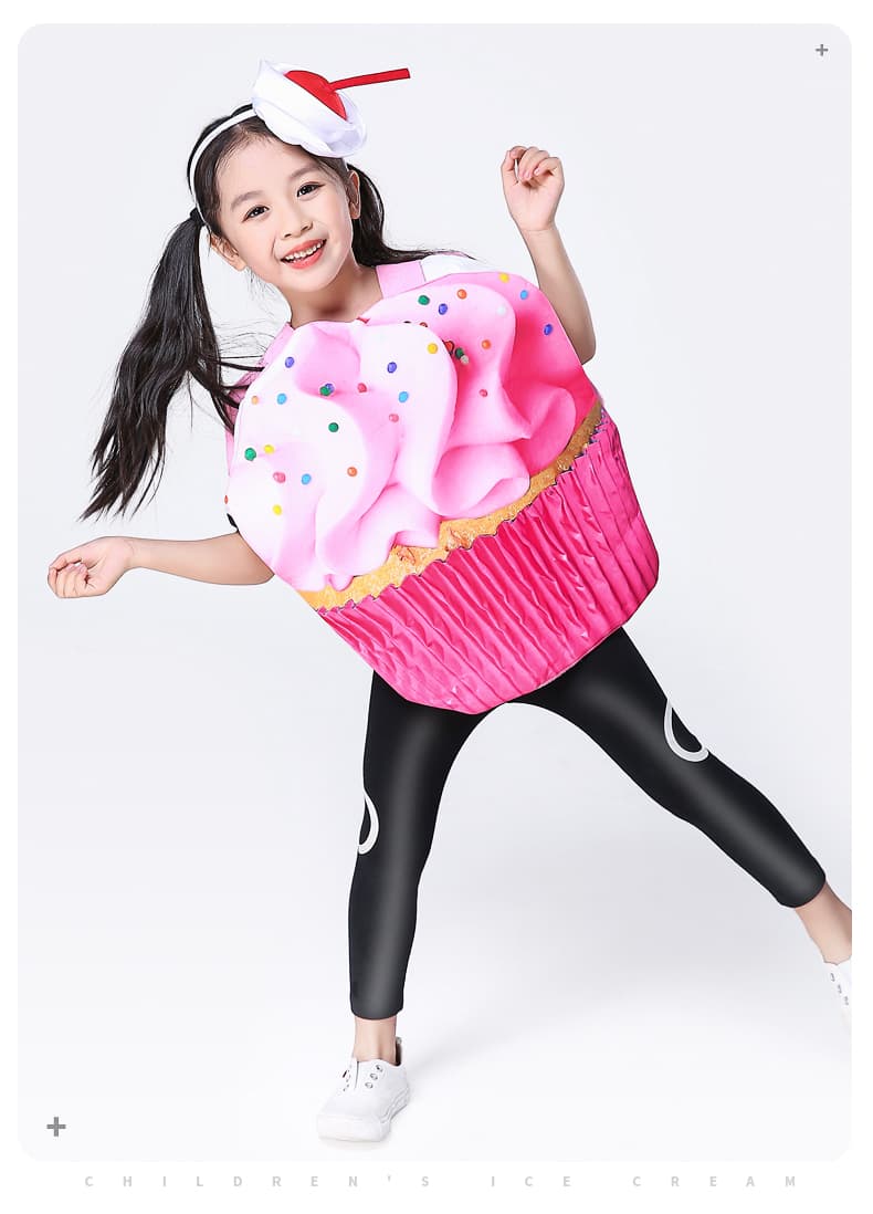 こどもコスプレ ふわふわカップケーキ衣装