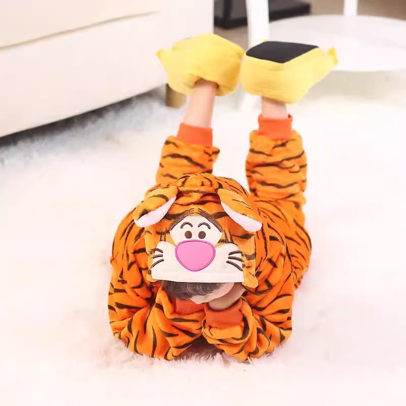 こどもコスプレ こどもコスプレ ふわもこ虎キャラなりきり着ぐるみ