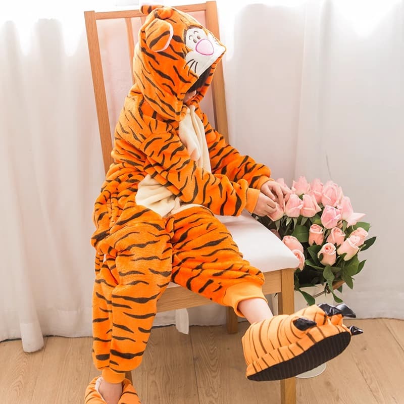 こどもコスプレ こどもコスプレ ふわもこ虎キャラなりきり着ぐるみ