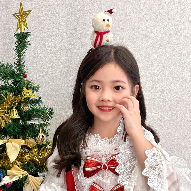こどもコスプレ こどもコスプレ クリスマスふわふわ動物カチューシャ