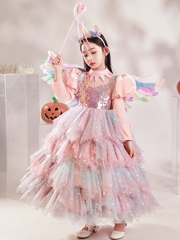 こどもコスプレ こどもコスプレ 夢見る一角獣プリンセスドレス