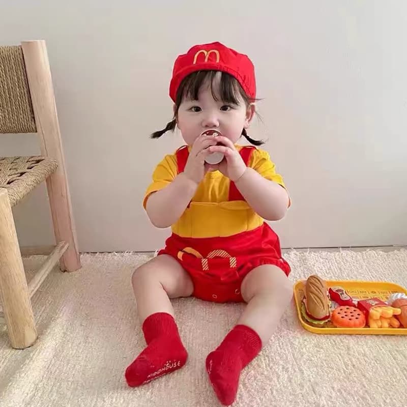 こどもコスプレ こどもコスプレ かわいい食堂スタッフ仮装セット