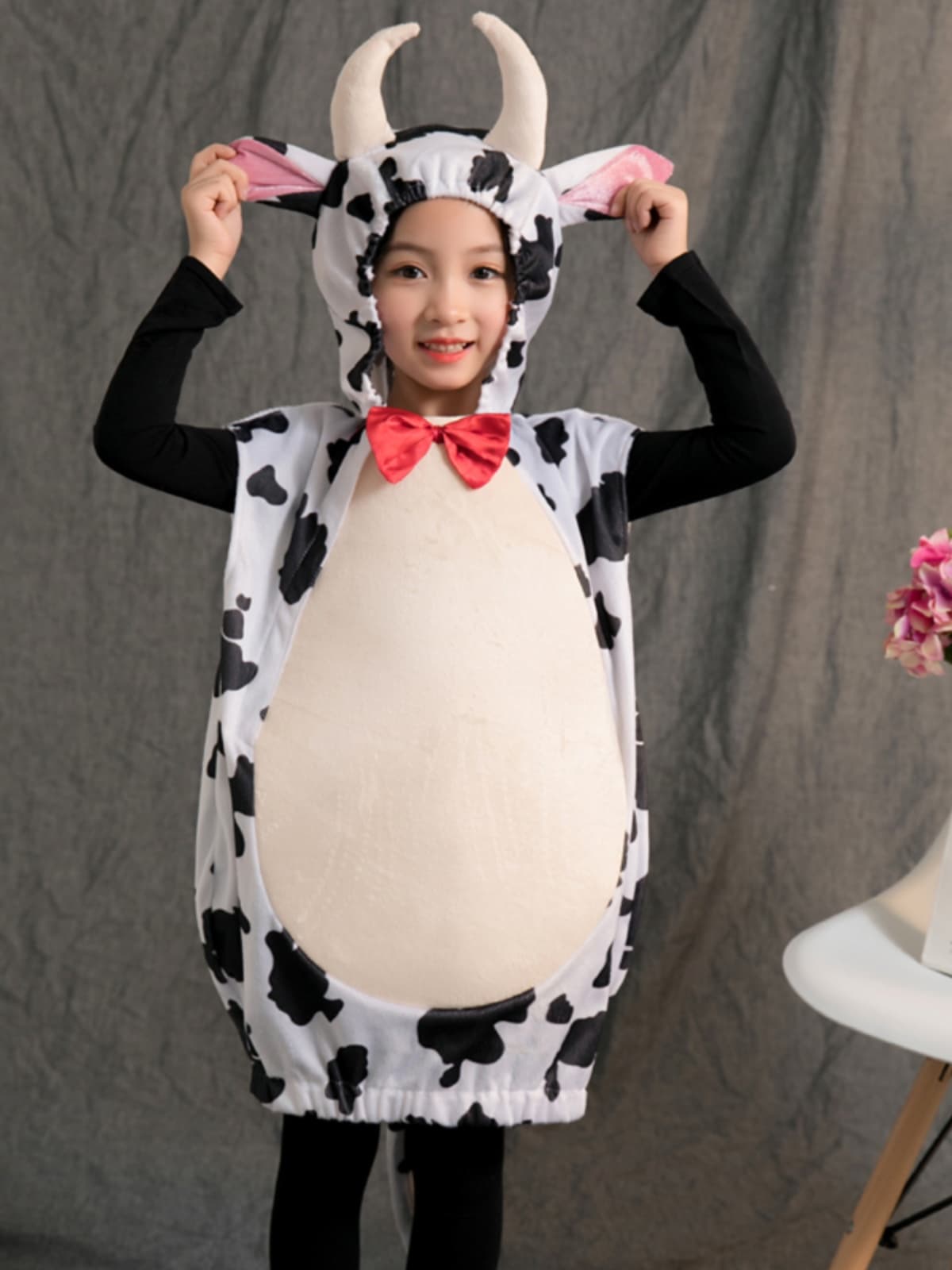 こどもコスプレ こどもコスプレ もこもこ牛さん変身着ぐるみ