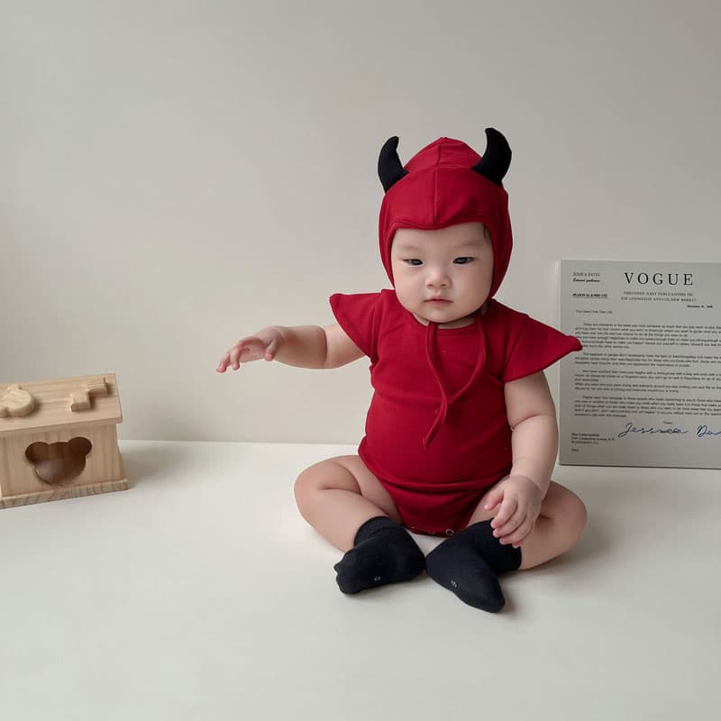 こどもコスプレ こどもコスプレ ちびっこ悪魔ロンパース
