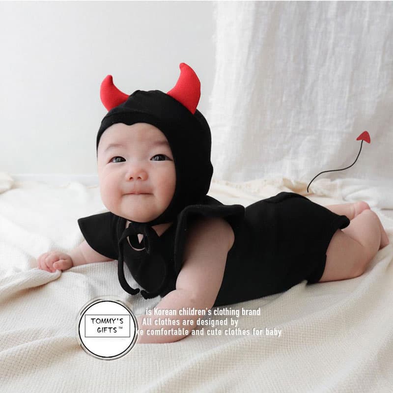 こどもコスプレ こどもコスプレ ちびっこ悪魔ロンパース