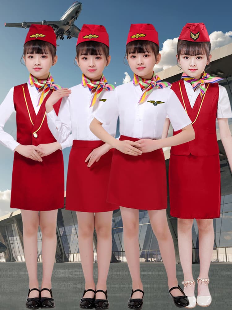 こどもコスプレ こどもコスプレ 空の乗務員セット