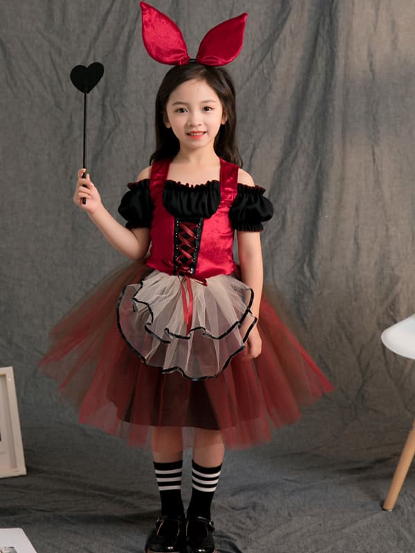 こどもコスプレ こどもコスプレ 夢の国うさぎメイド衣装