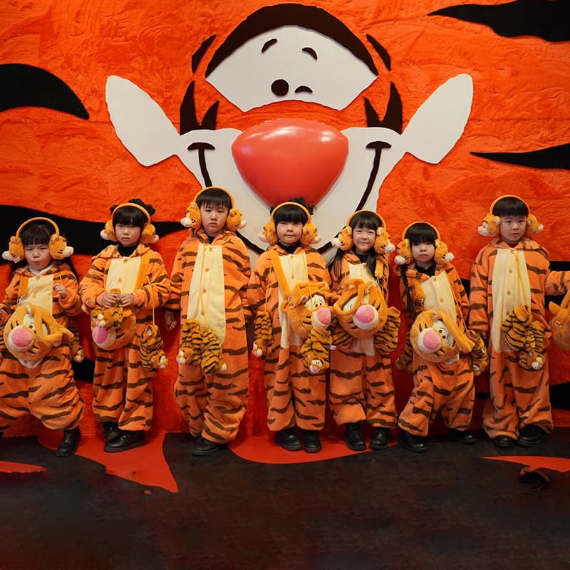 こどもコスプレ こどもコスプレ ふわもこ虎キャラなりきり着ぐるみ