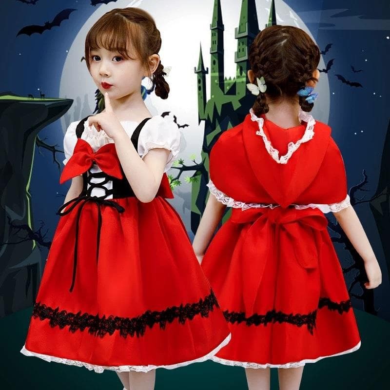 こどもコスプレ こどもコスプレ おとぎ話の赤ずきん姫ドレス