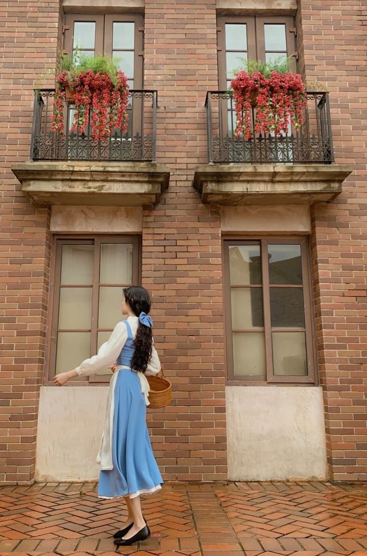 こどもコスプレ こどもコスプレ 物語の村娘風ドレスセット